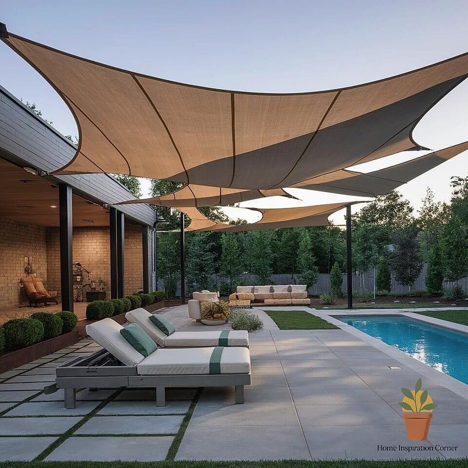 Tension Shade Structures with Steel Frames