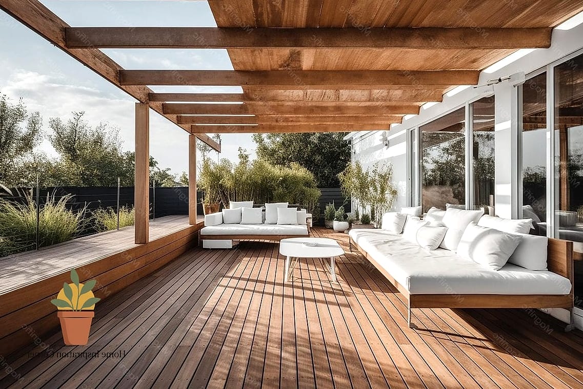 Terrace with Built-In Outdoor Kitchen