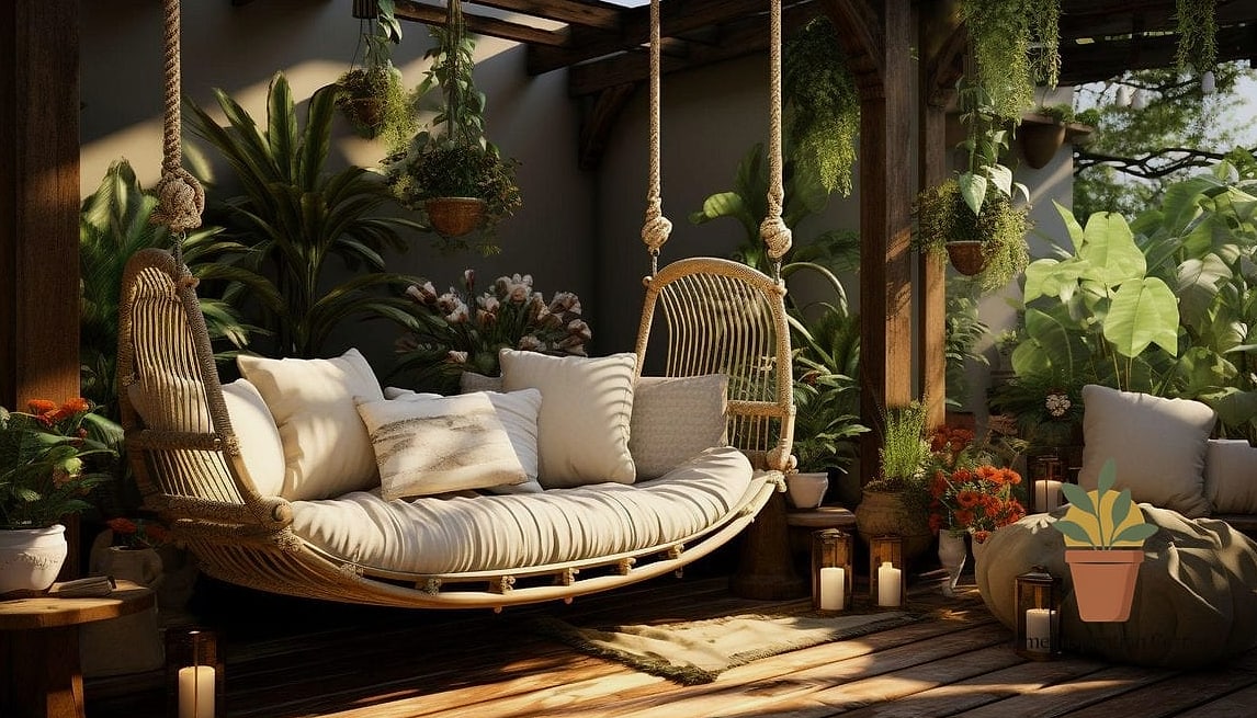 19 Terrace Interior Design Photos That Will Inspire Your Next Project 19 Terrace with Hammock or Swing Chair Nook