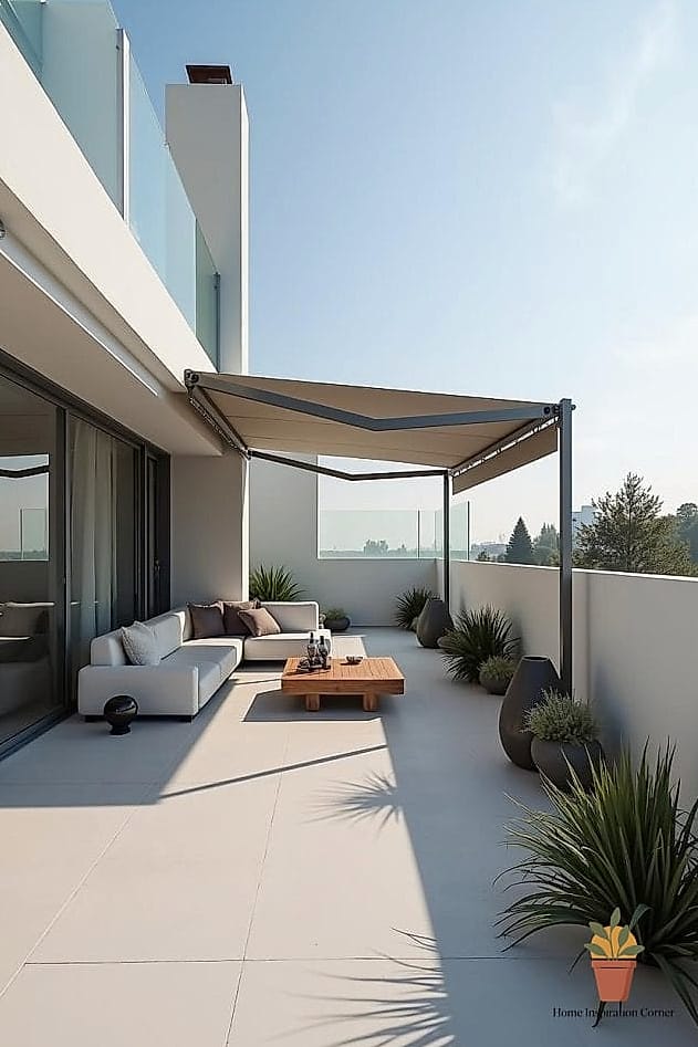 19 Terrace Interior Design Photos That Will Inspire Your Next Project 18 Terrace with Neutral Palette and Textured Layers