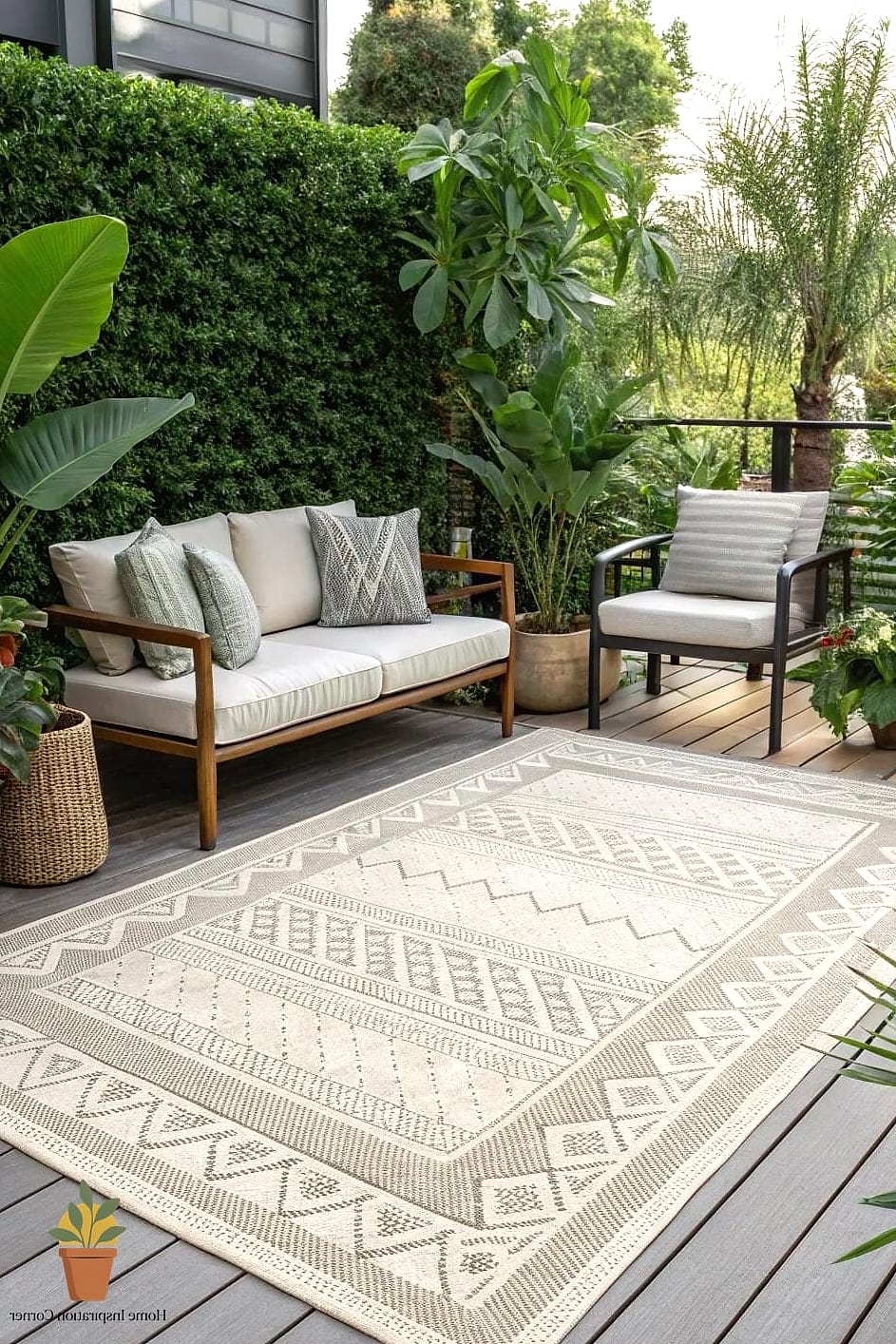 25 Home Terrace Ideas Ideas That Will Transform Your Space 25 Terrace Rug with Outdoor Sectional