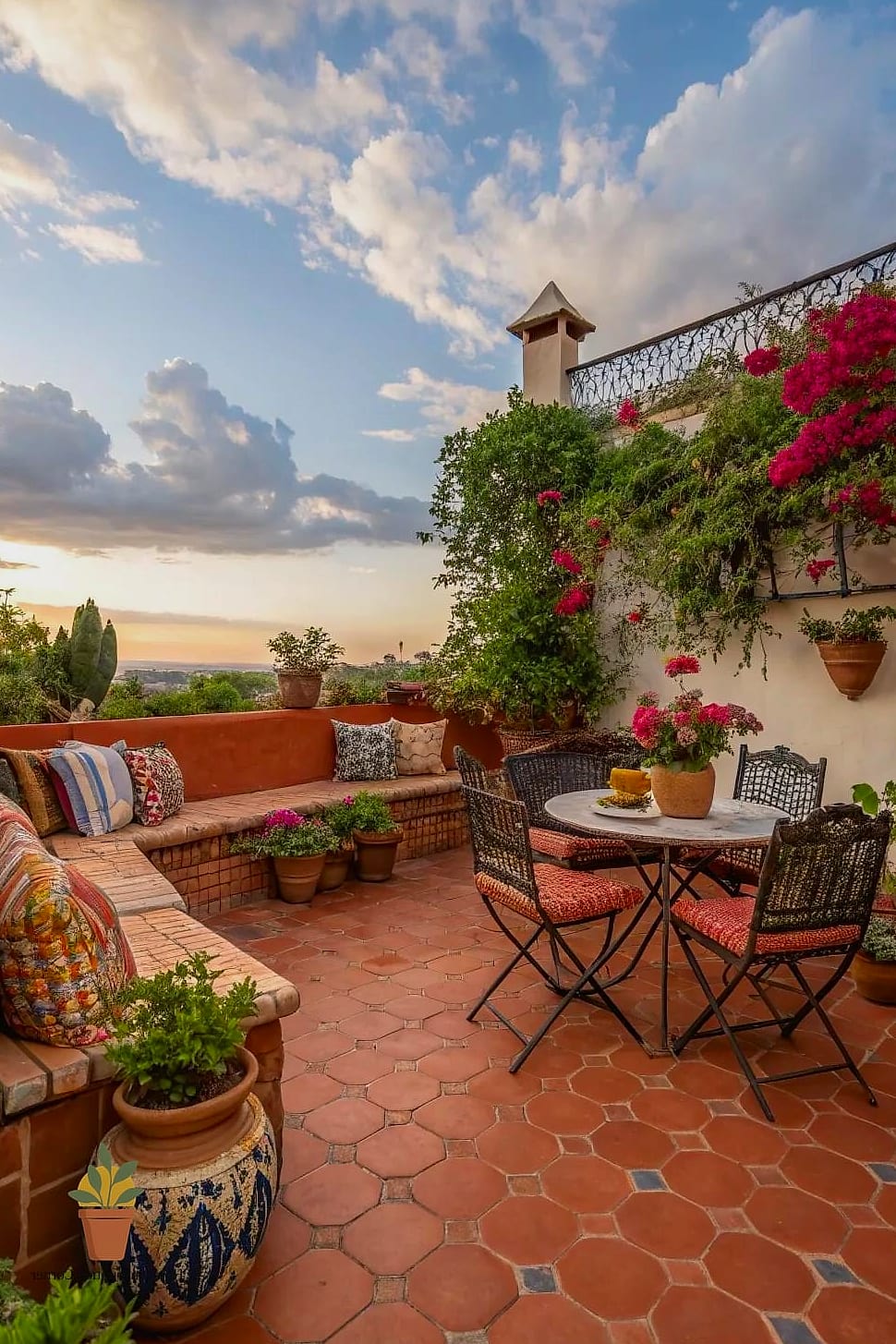 23 Cozy Terrace Ideas Ideas That Work in Any Size Home 14 Terracotta and Clay Accents