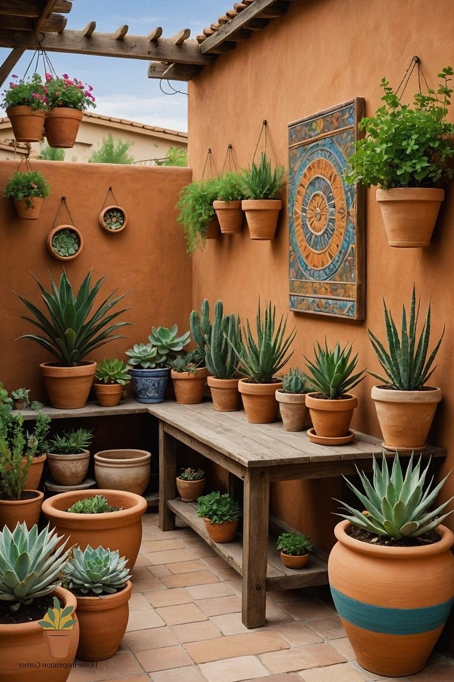 Terracotta Pots and Potted Cacti