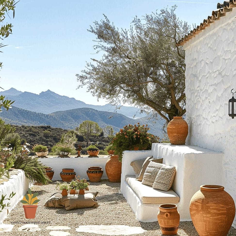 Terracotta Pots in Varying Heights