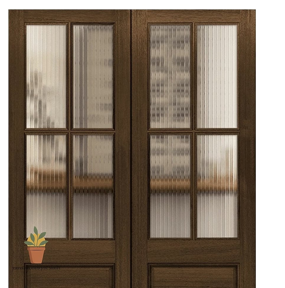 Textured or Reeded Glass Doors