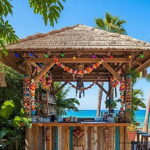17 Terrace Bar Design Inspiration Boards You'll Want to Copy 6 Tiki-Inspired Tropical Bar