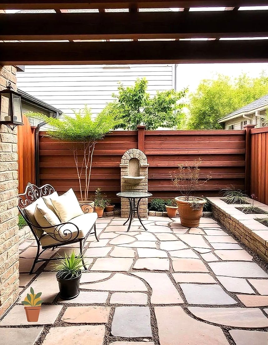 Tiny Urban Patio Turned Into a Private Retreat