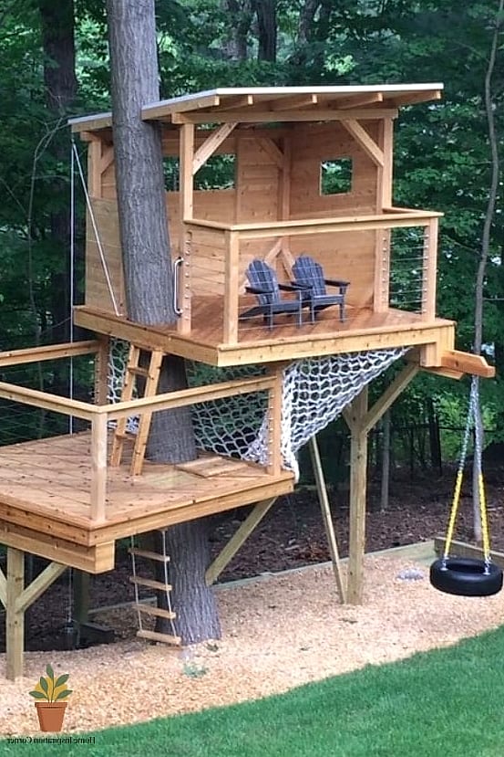 22 Backyard Inspiration Designs That Maximize Style and Function 22 Treehouse or Playhouse for Kids