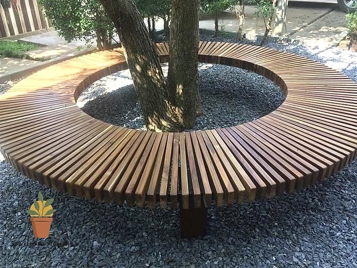 22 Diy Bench Outdoor Ideas That Are Both Stylish and Practical 7 Tree Ring Bench Around a Trunk