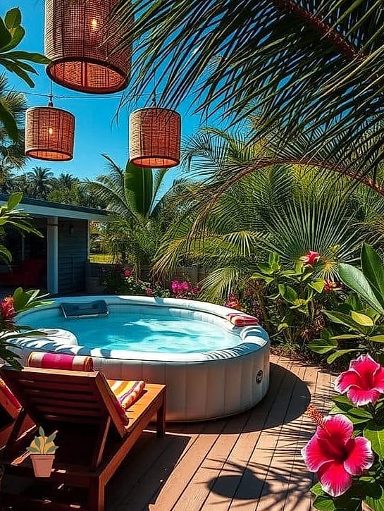 Tropical Escape with Layered Plants