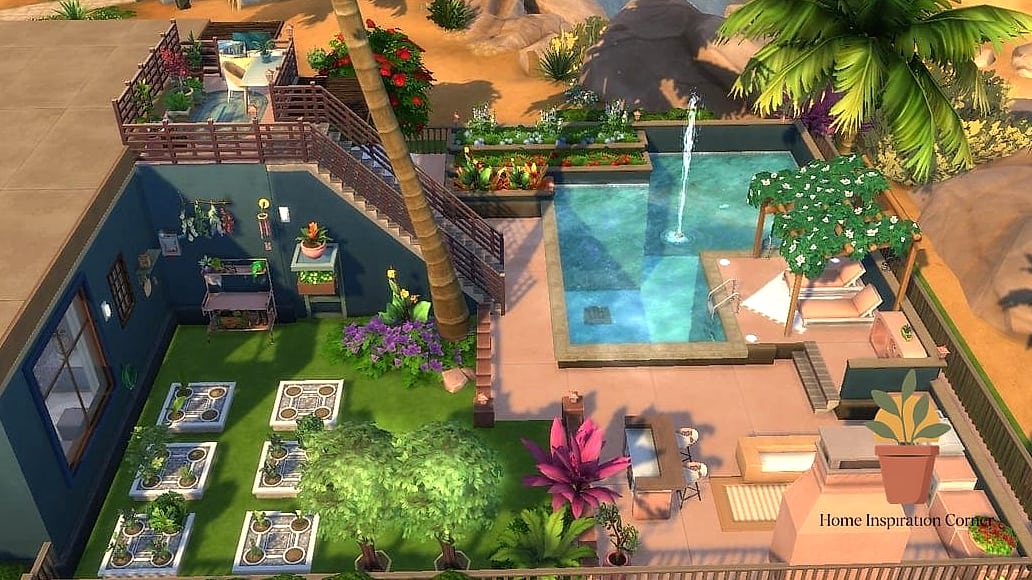 27 Sims 4 Backyard Ideas Designs That Maximize Style and Function 24 Tropical Oasis with Tiki Bar