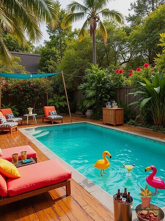 Tropical Retreat with Bold Greenery
