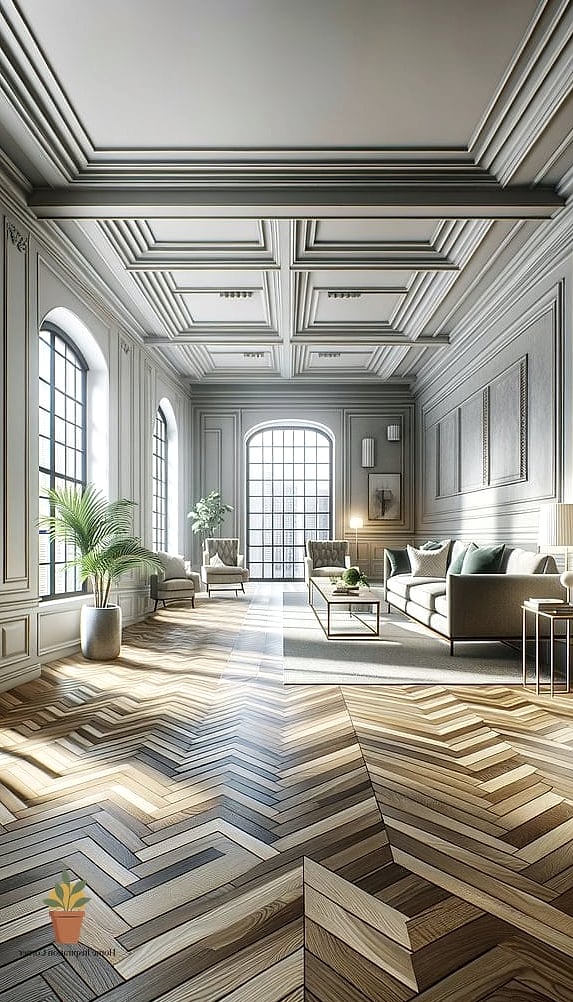 Try Herringbone Patterns for Visual Interest