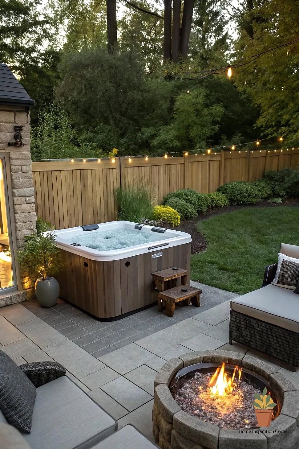 Turning a Bare Corner into a Private Retreat