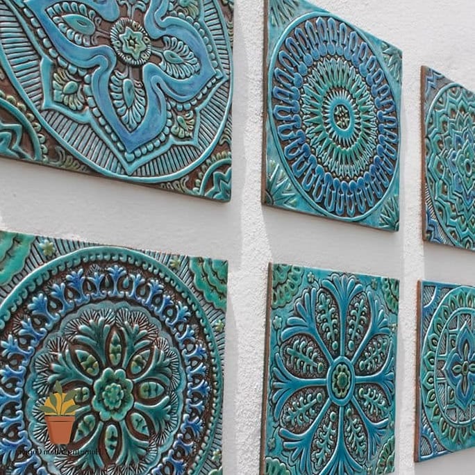 Turquoise Tile Accent Border