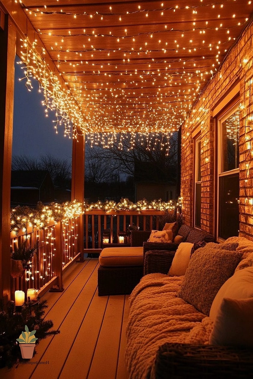 Twinkling Icicle Lights