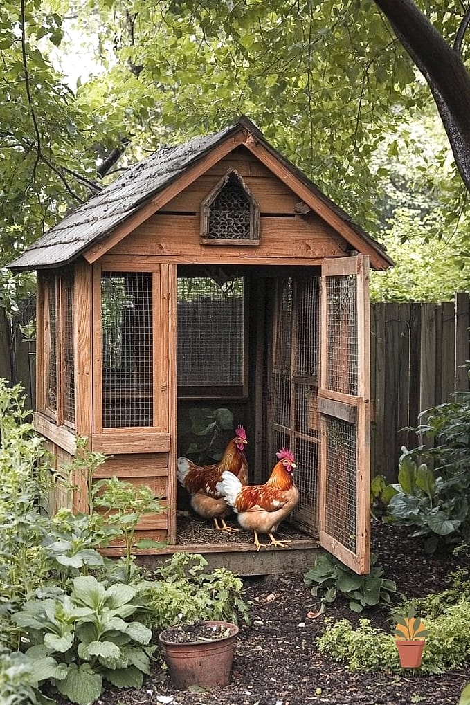 The Two-Story Coop with Run Below