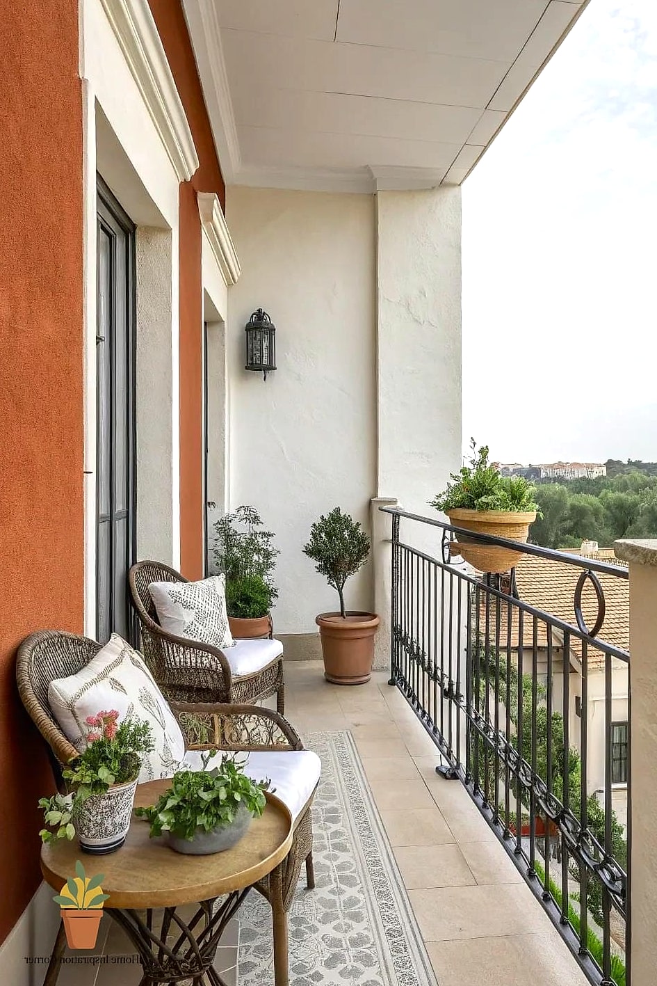 18 Balcony Wall Painting Ideas Ideas That Work in Any Size Home 12 Two-Tone Walls for Visual Interest
