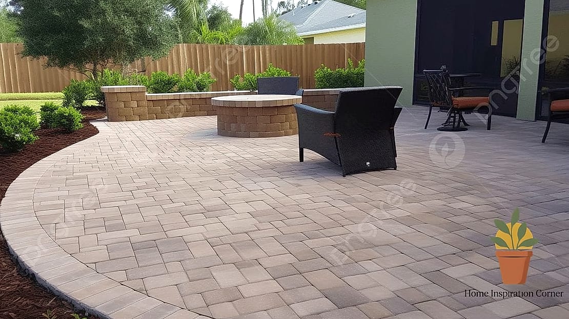 Two-Tone Paver Border
