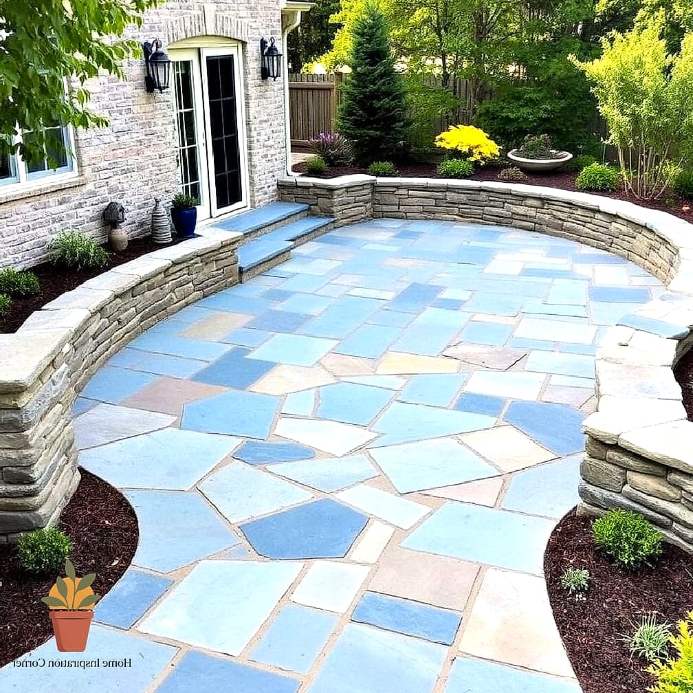 Two-Tone Bluestone Border Detail