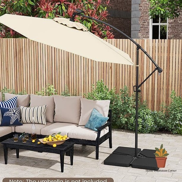 Umbrella Base Disguised as a Planter