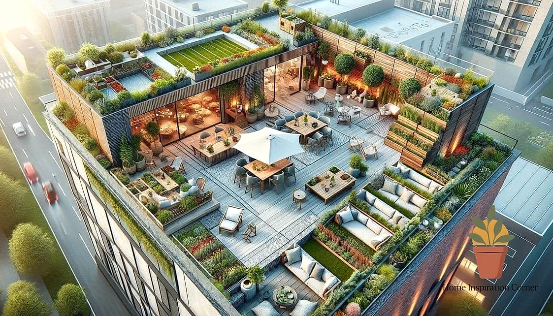 7 Beautiful Roof Top Terrace Designs Inspiration Photos Worth Saving 4 Urban Rooftop Garden with Raised Planters