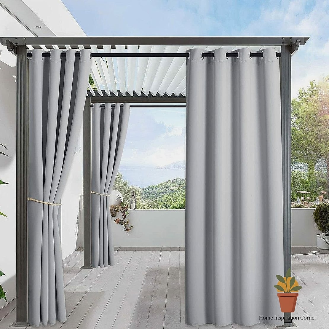 Use Café Curtains for Partial Privacy