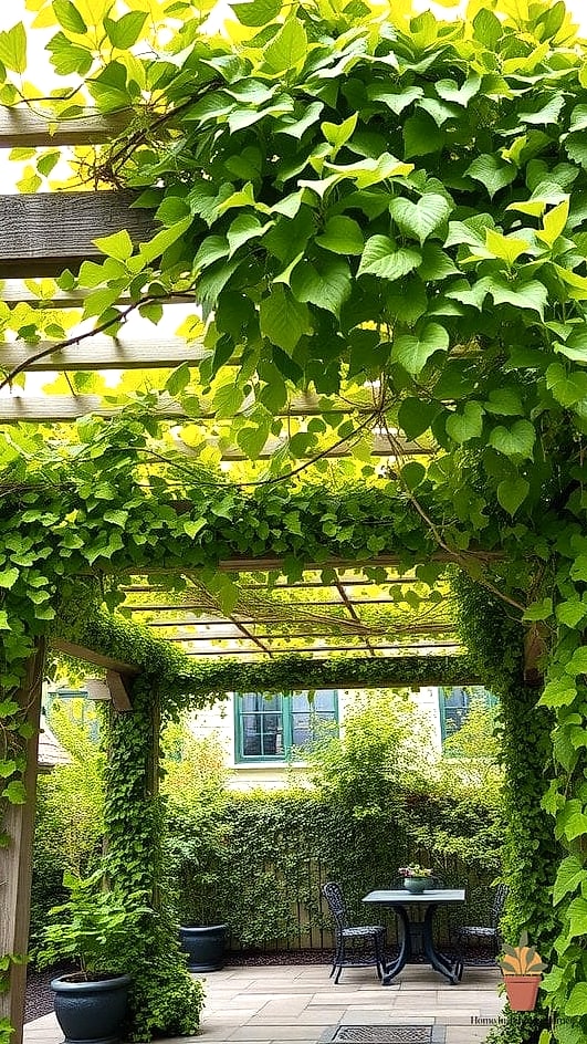 Use Climbing Vines for a Natural Canopy
