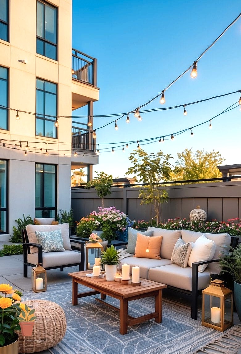 16 Patio Decorating Ideas Apartment Ideas That Are Both Stylish and Practical 15 Use Outdoor-Rated Curtains for Softness