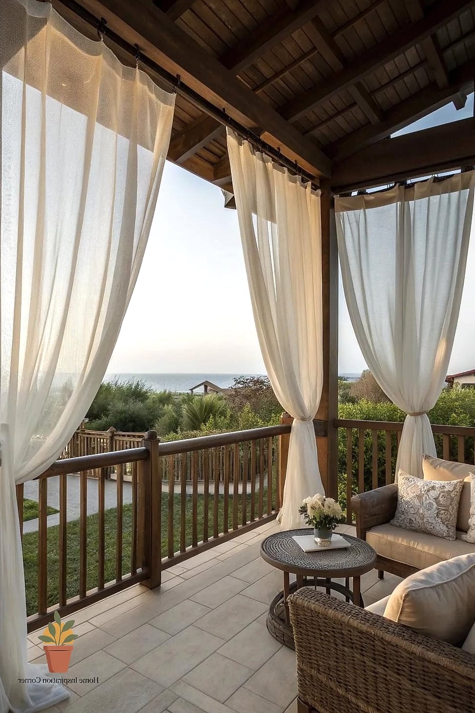 Use Outdoor Curtains for Softness