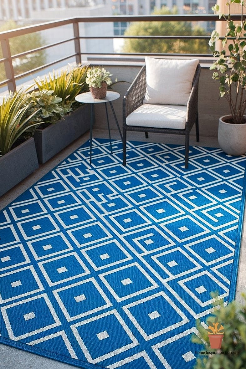 21 Apartment Patio Decorating Ideas Ideas That Work in Any Size Home 12 Use Weather-Resistant Curtains for Softness