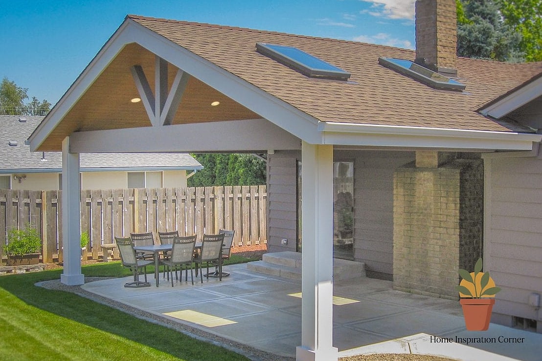 Vaulted Patio Cover with Skylights