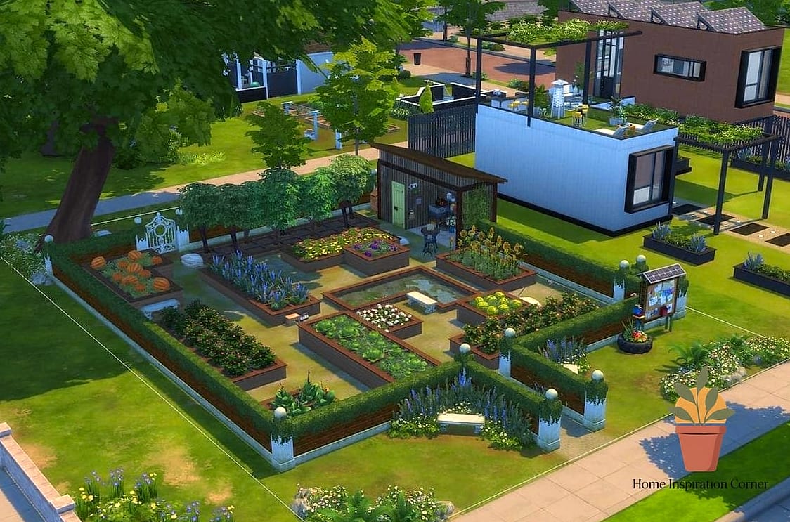 27 Sims 4 Backyard Ideas Designs That Maximize Style and Function 10 Vegetable Garden with Greenhouse