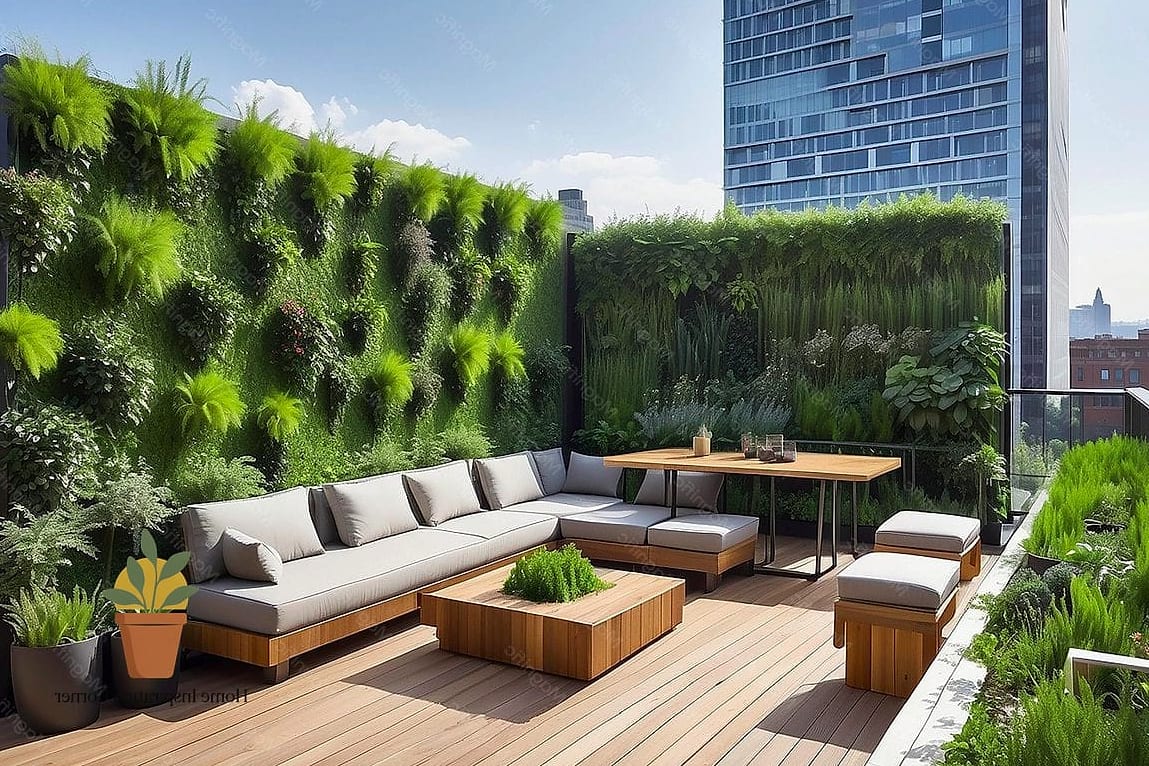 Vertical Garden Wall for Small Terraces