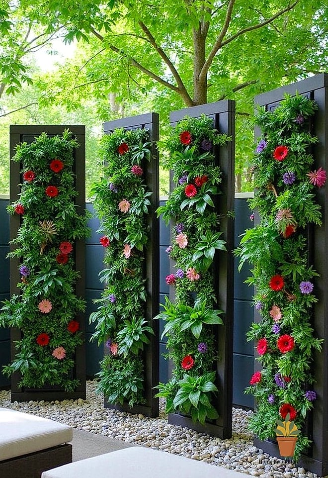12 Privacy Wall Outdoor Concepts That Are Actually Achievable on a Budget 7 Vertical Garden Privacy Wall