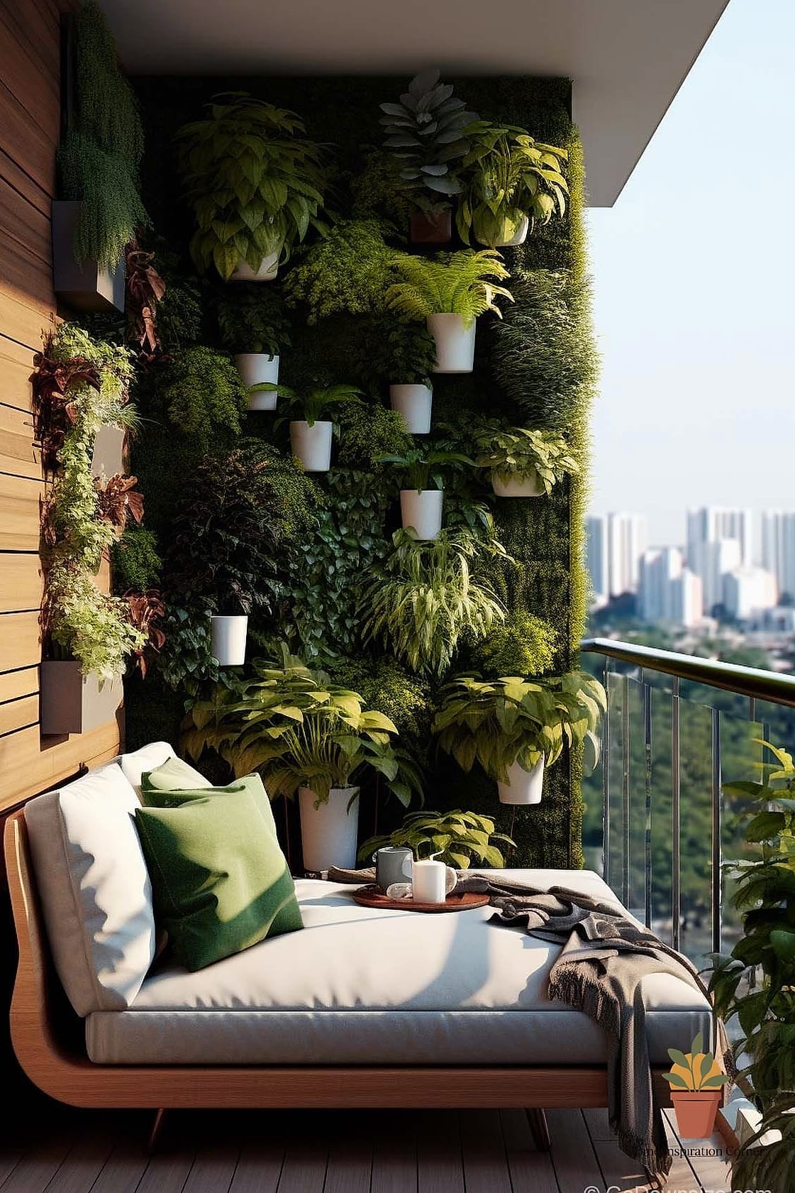 Vertical Greenery to Fake a Garden Wall