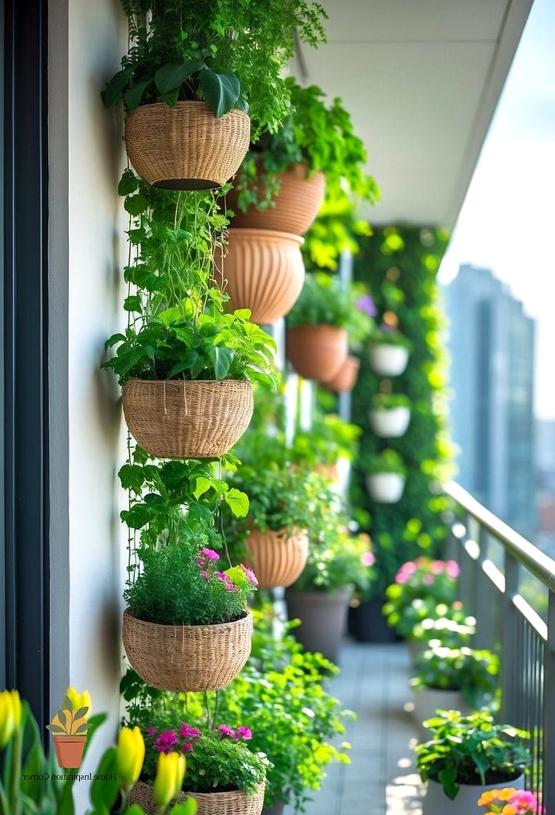 20 Balcony Poses Ideas That Will Transform Your Space 7 The Vertical Herb Garden