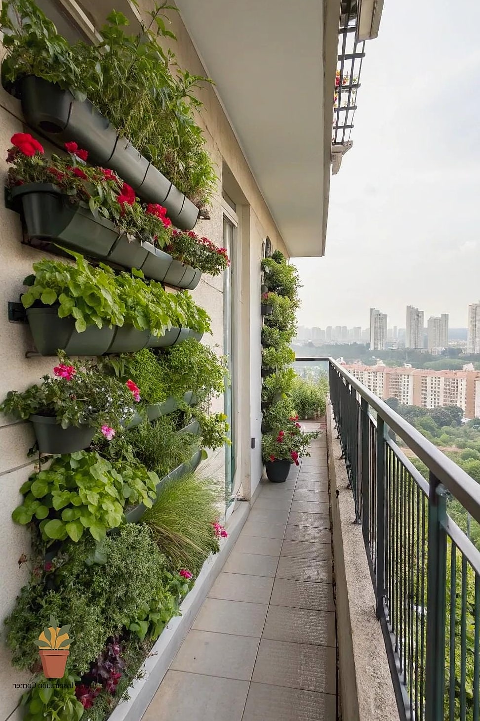 16 Narrow Balcony Ideas Designs That Maximize Style and Function 3 Vertical Herb Garden Wall