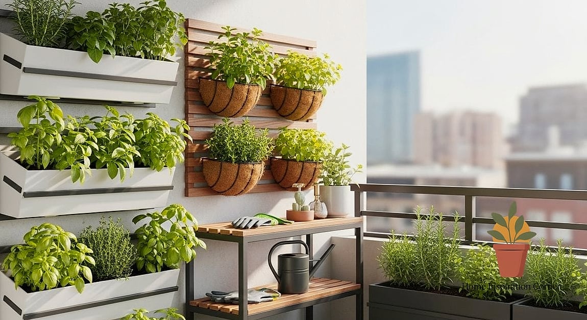 Vertical Herb Garden Wall