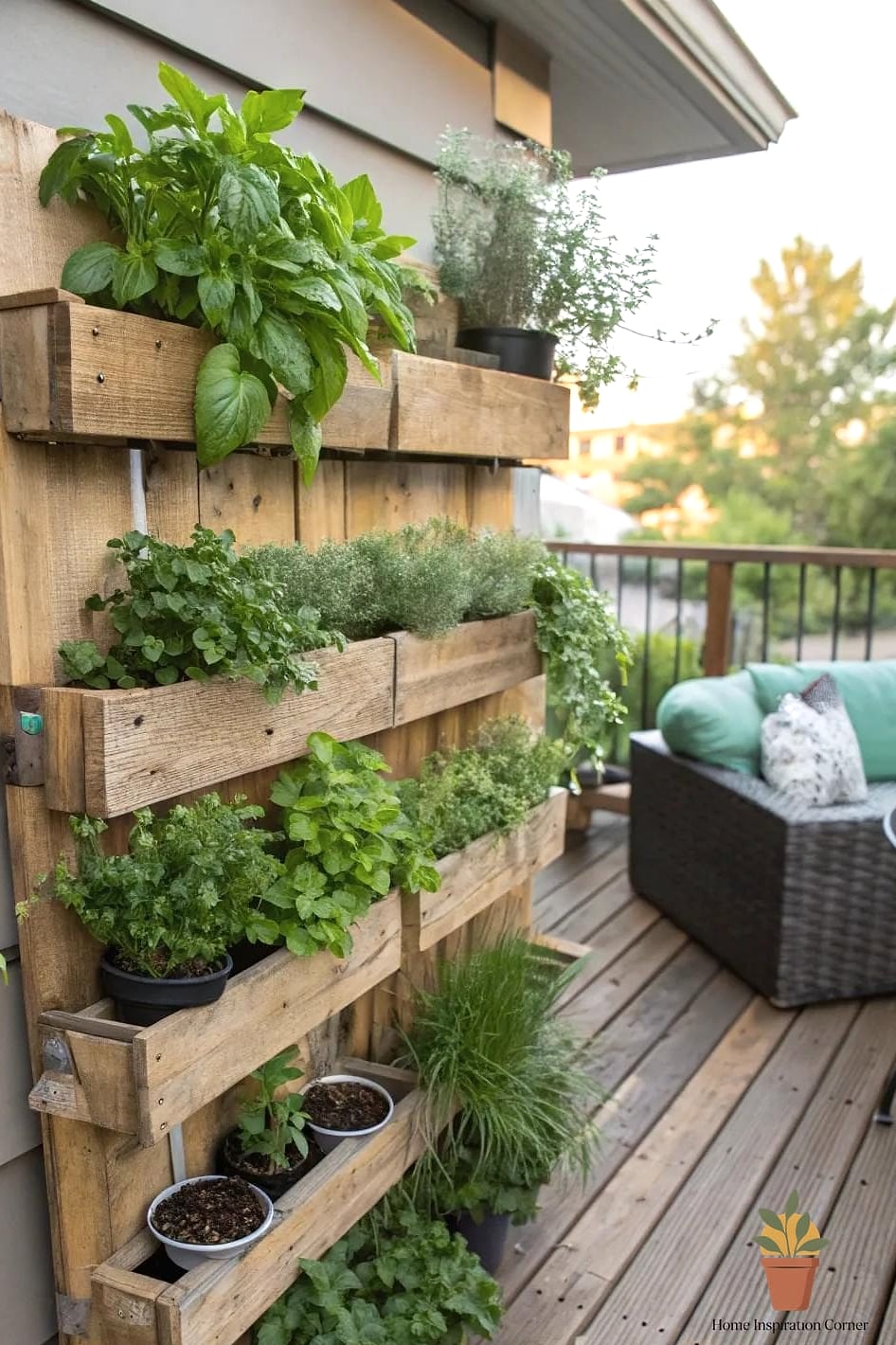 18 Deck Decor Designs That Maximize Style and Function 5 Vertical Herb and Flower Walls