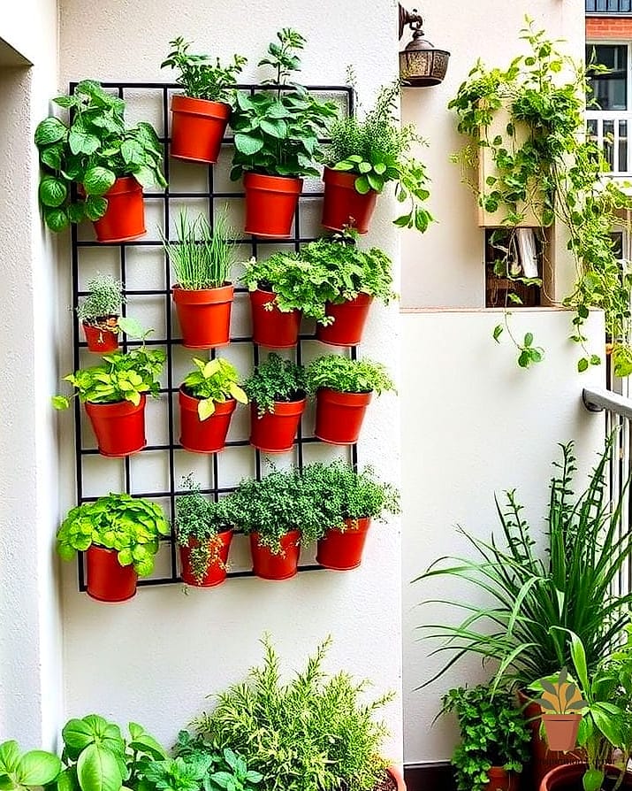 A Vertical Herb Garden in the Kitchen Window