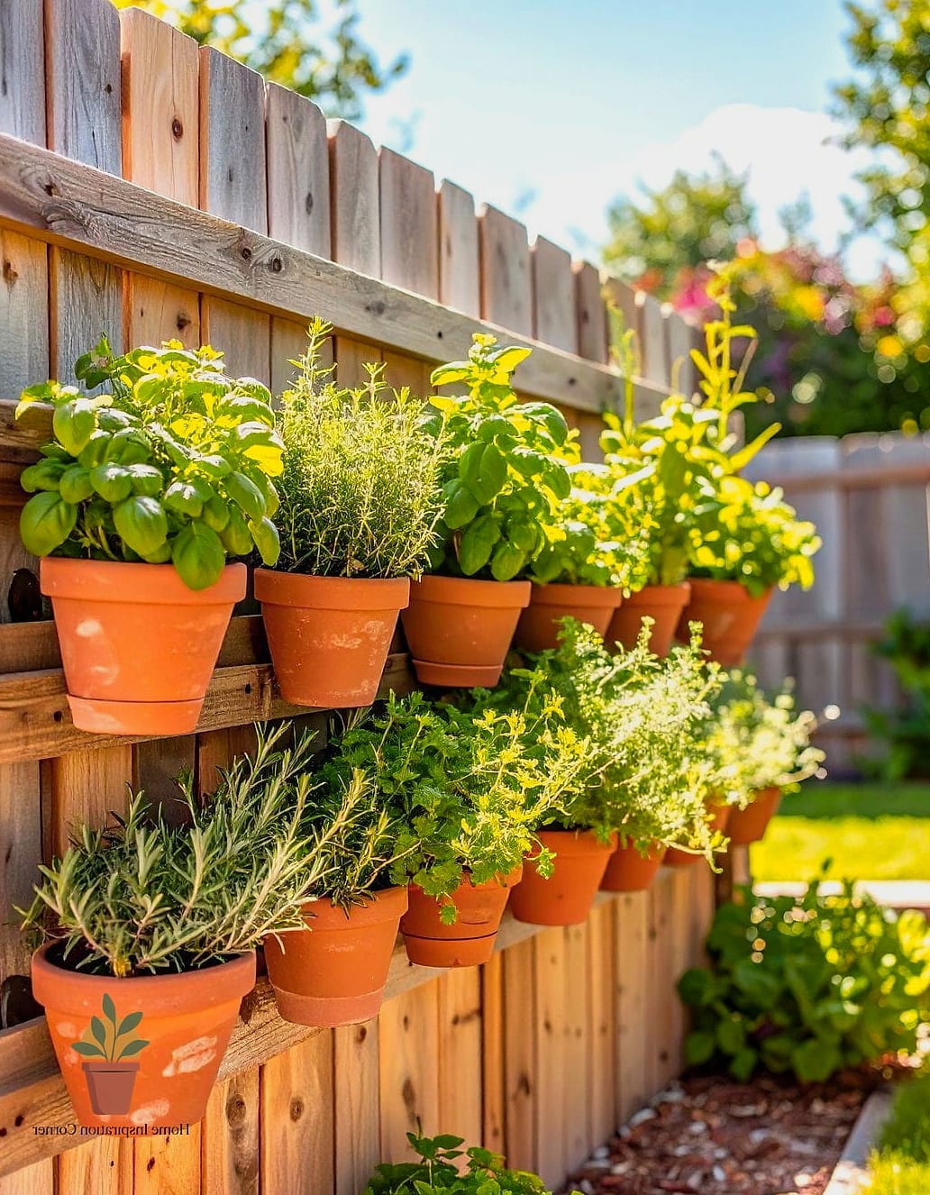 A Vertical Herb Garden Wall