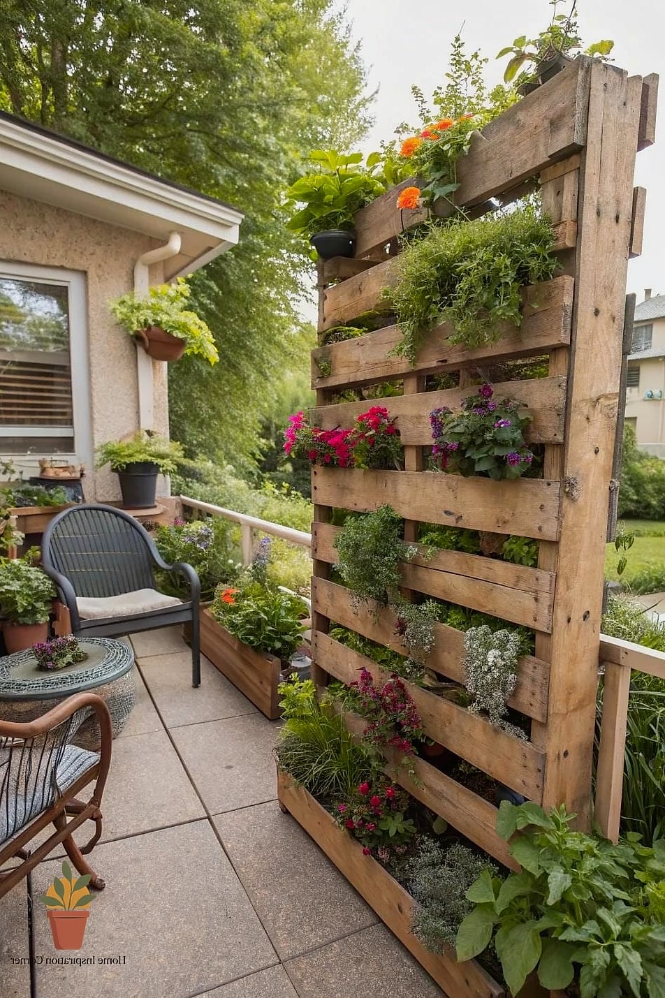 Vertical Pallet Garden Wall