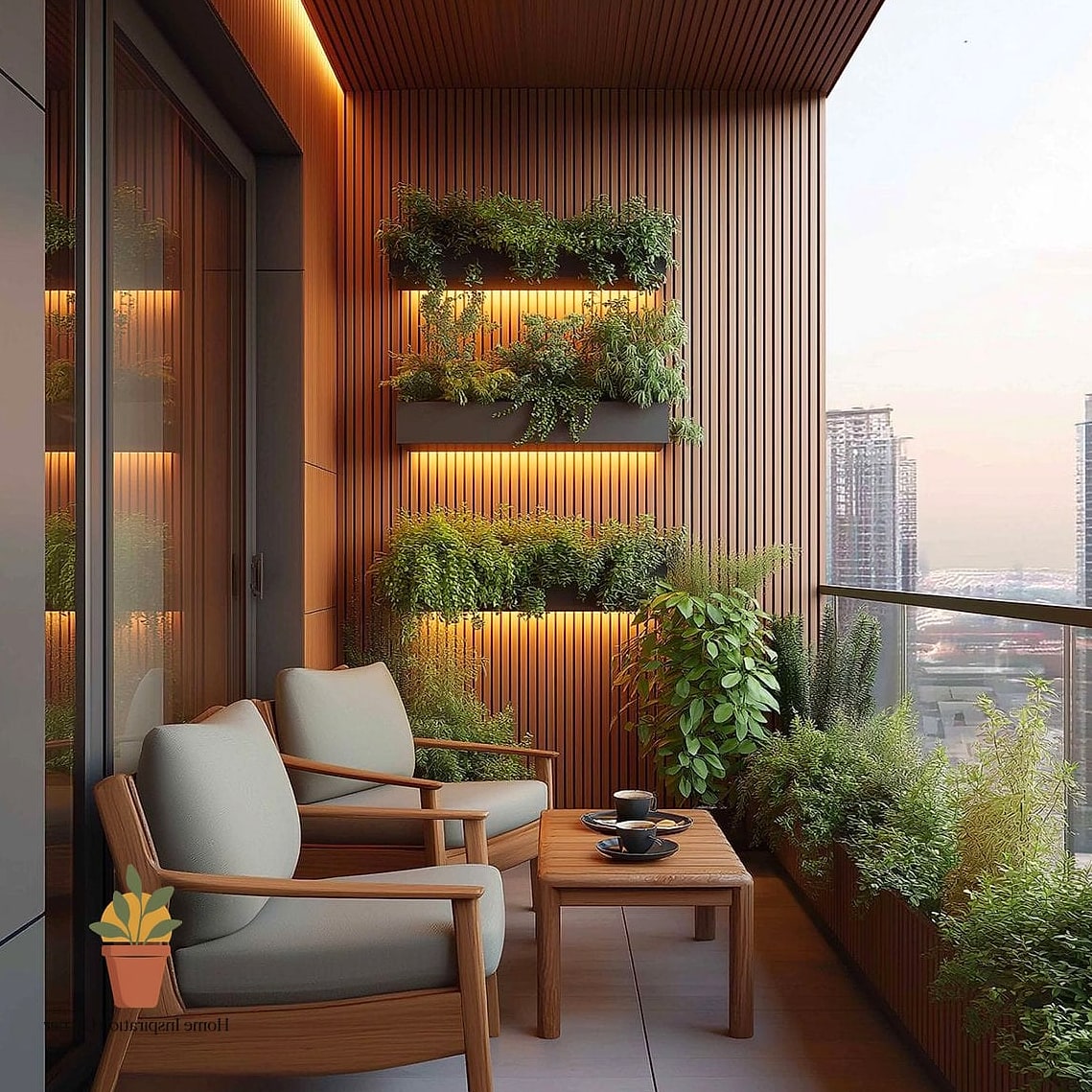 Vertical Wood Slat Accent Wall