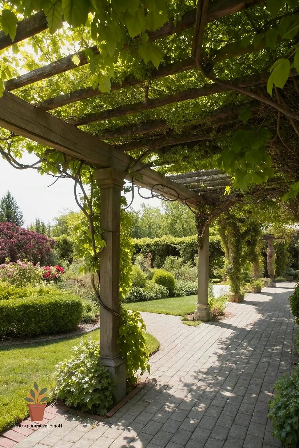 Vine-Covered Pergola