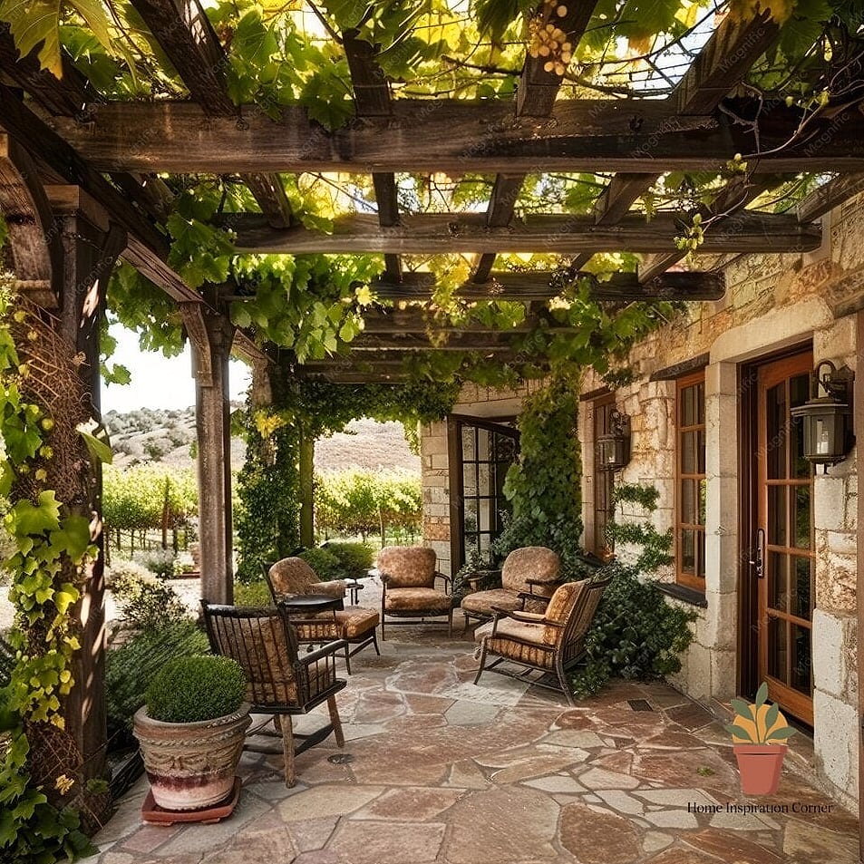 Vine-Covered Trellises