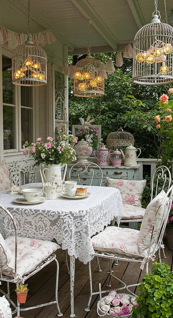Vintage-Inspired Metal Cafe Chairs