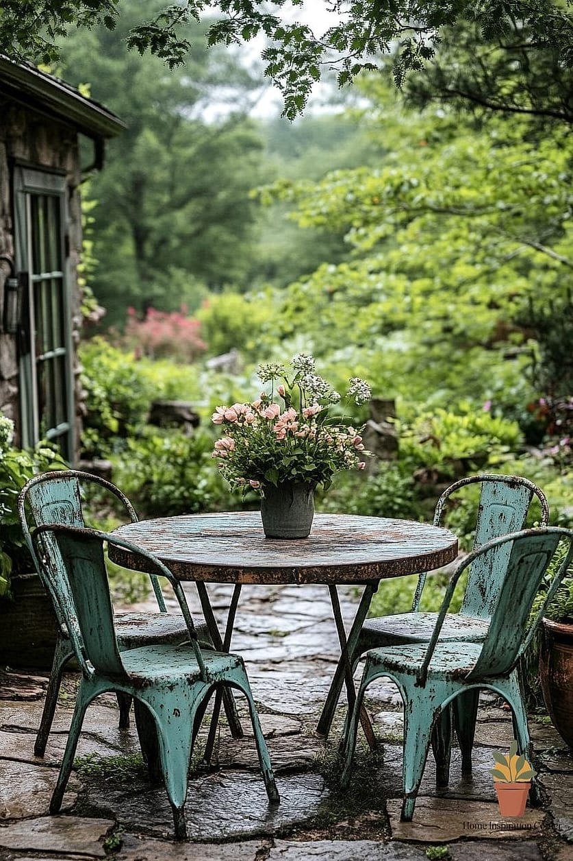 Vintage Metal Bistro Sets