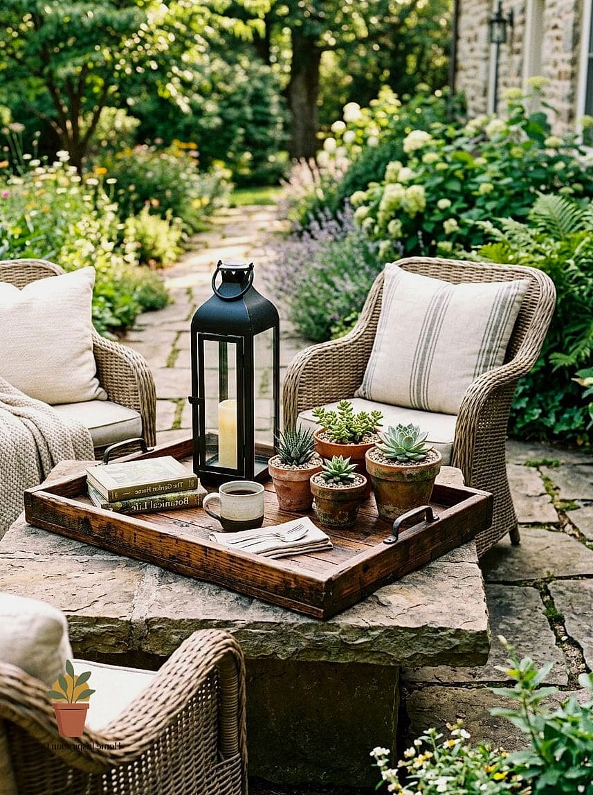 A Vintage Tray to Corral Everything