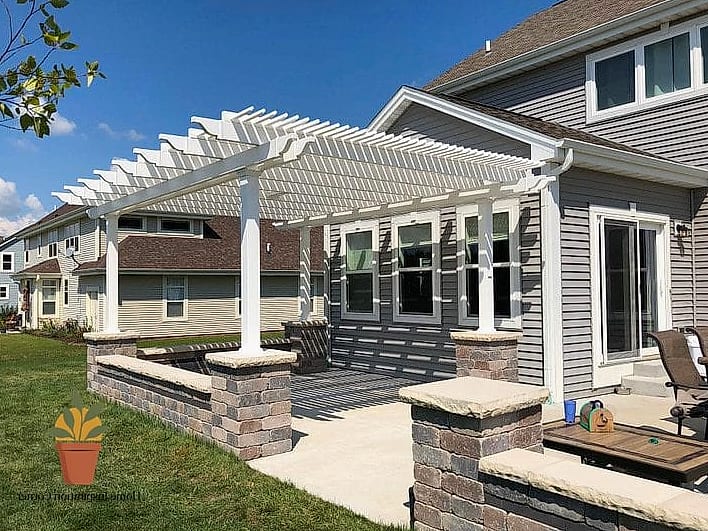 Vinyl Pergola for Low Maintenance Living